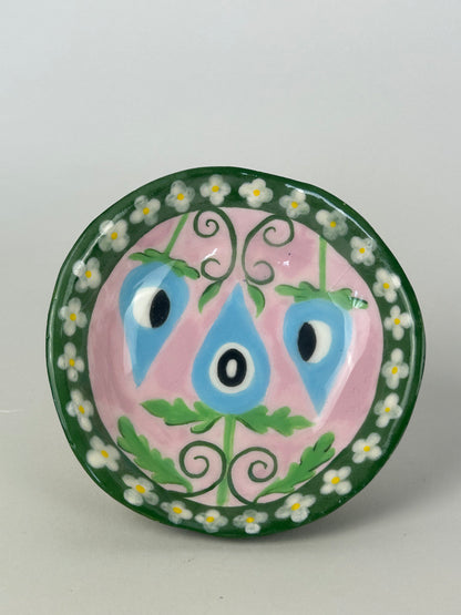 Eye Flower Decorative Plate