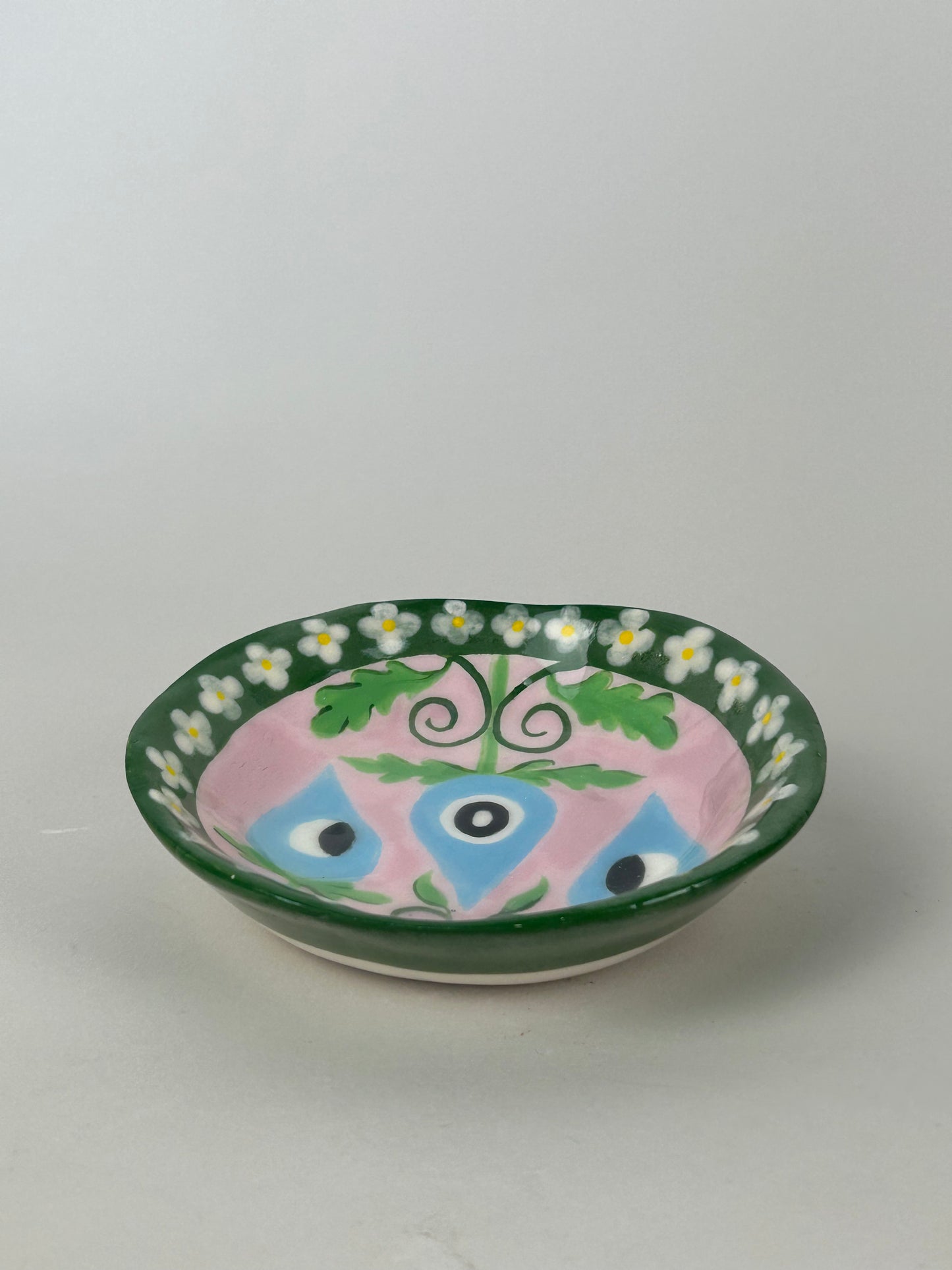 Eye Flower Decorative Plate