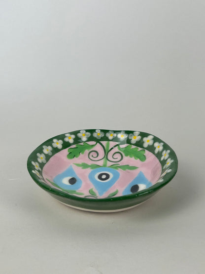 Eye Flower Decorative Plate